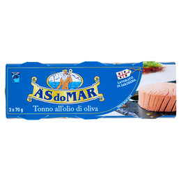 Asdomar Tonno all'olio di oliva 3 x 70 g