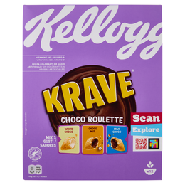 Kellogg's Krave Choco Roulette White Choco - Choco Nut - Milk Choco 375 g
