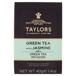 Taylors of Harrogate Green Tea with Jasmine 20 Tea Bags 40 g