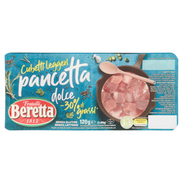 Fratelli Beretta Cubetti leggeri pancetta dolce -30% di grassi* 2 x 60 g
