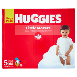 Huggies Little Movers Pannolini 5 11-25 Kg 102 pz