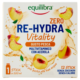 equilibra Re-Hydra Zero Vitality Gusto Pesca 12 Stick 24 g