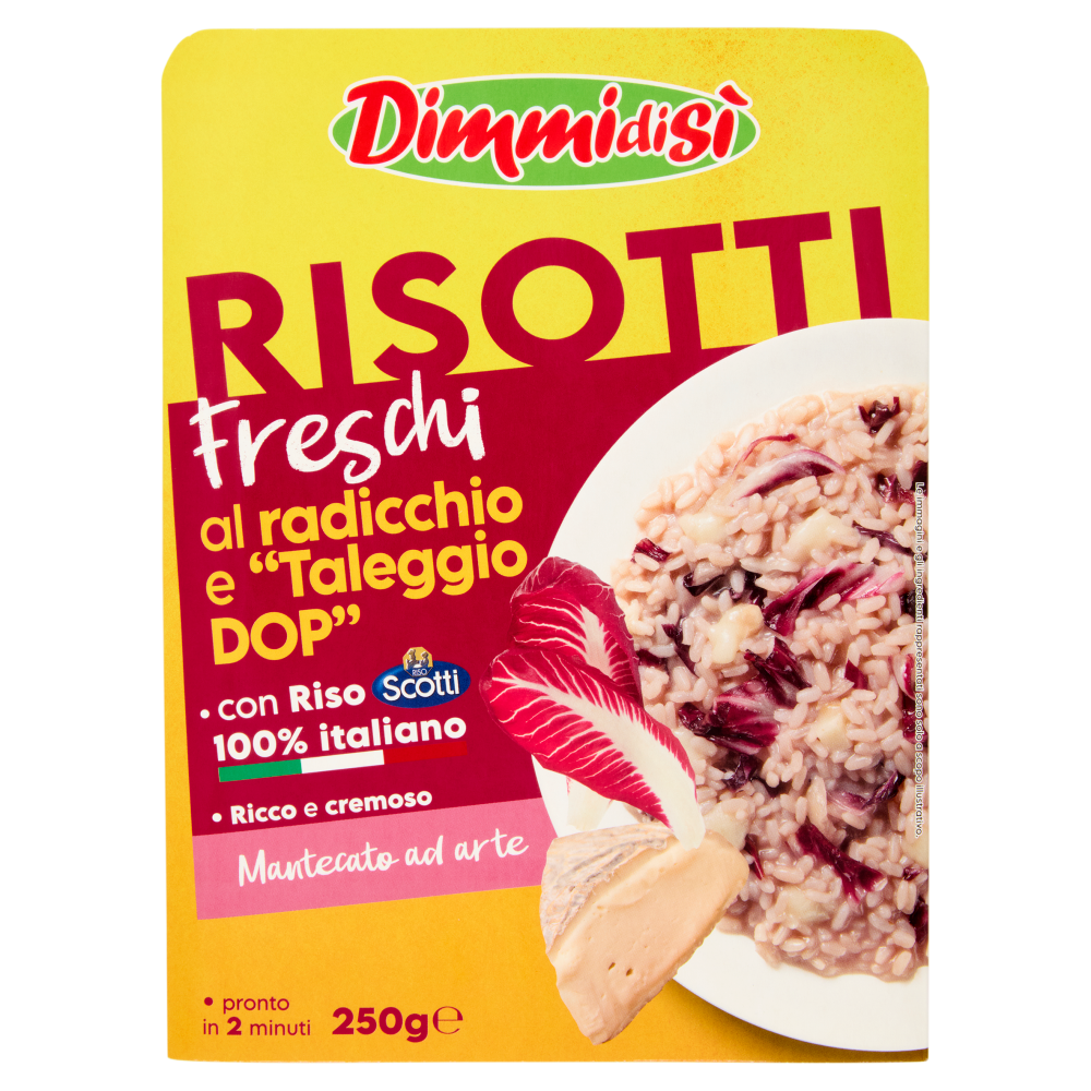 DimmidiSì Risotti Freschi al radicchio e "Taleggio DOP" 250 g