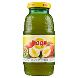 PAGO Succo di frutta, PESCA NETTARE, Bottiglia Vetro Monodose 20 cl