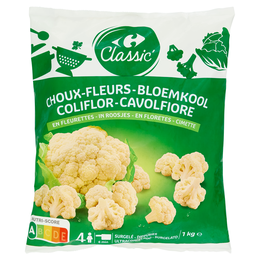 Carrefour Classic Cavolfiore Cimette Surgelato 1 kg