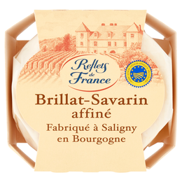 Reflets de France Brillat-Savarin IGP affiné Fabriqué à Saligny en Bourgogne 200 g