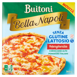Buitoni Bella Napoli Margherita Senza Glutine e Senza Lattosio Pizza Surgelata 1 pizza 360g
