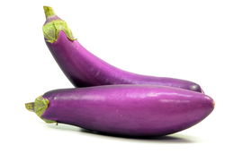 Melanzane viola striate sfuse categoria I origine Italia