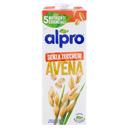ALPRO Senza Zuccheri Avena, Bevanda 100% Vegetale, Basso Contenuto di grassi, Senza Lattosio, 1L