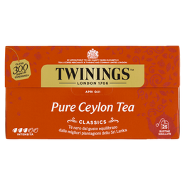 Twinings Pure Ceylon Tea Tè Nero Speciality 25 filtri The 50 g