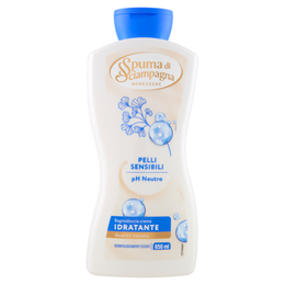 Spuma di Sciampagna Benessere Pelli Sensibili pH Neutro Bagnodoccia crema Idratante 650 ml