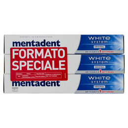 Mentadent White System 3 x 75 ml