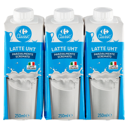 Carrefour Classic Latte UHT Parzialmente Scremato 250 ml