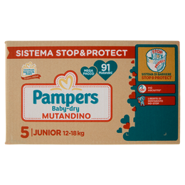 Pampers Baby-dry Mutandino Junior 91 pz