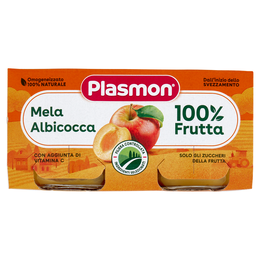 Plasmon Omogeneizzato Mela Albicocca 2 x 80 g
