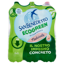 San Benedetto Acqua Naturale dal Parco della Majella Ecogreen 6 x 2 L