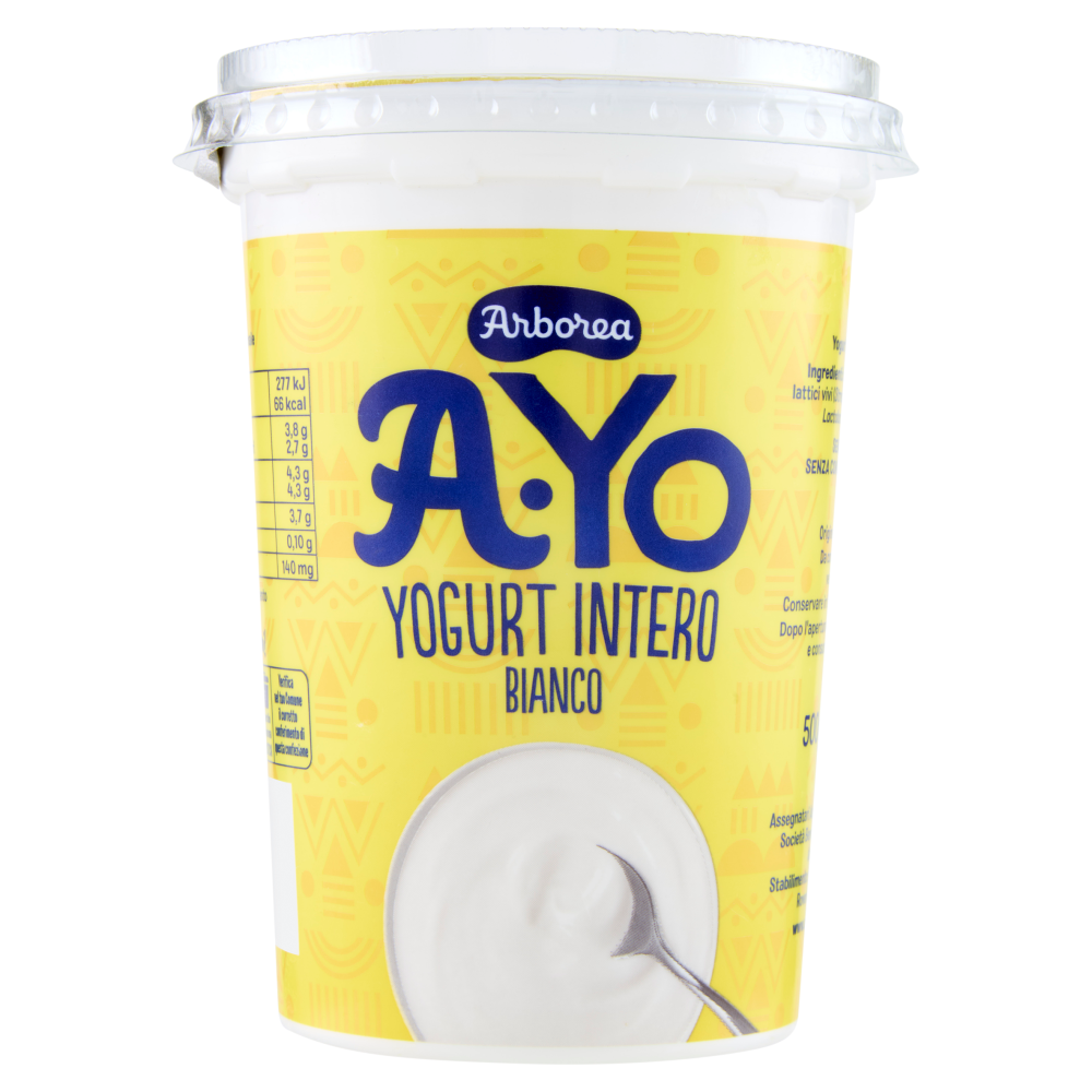 Arborea A-Yo Yogurt Intero Bianco 500 g