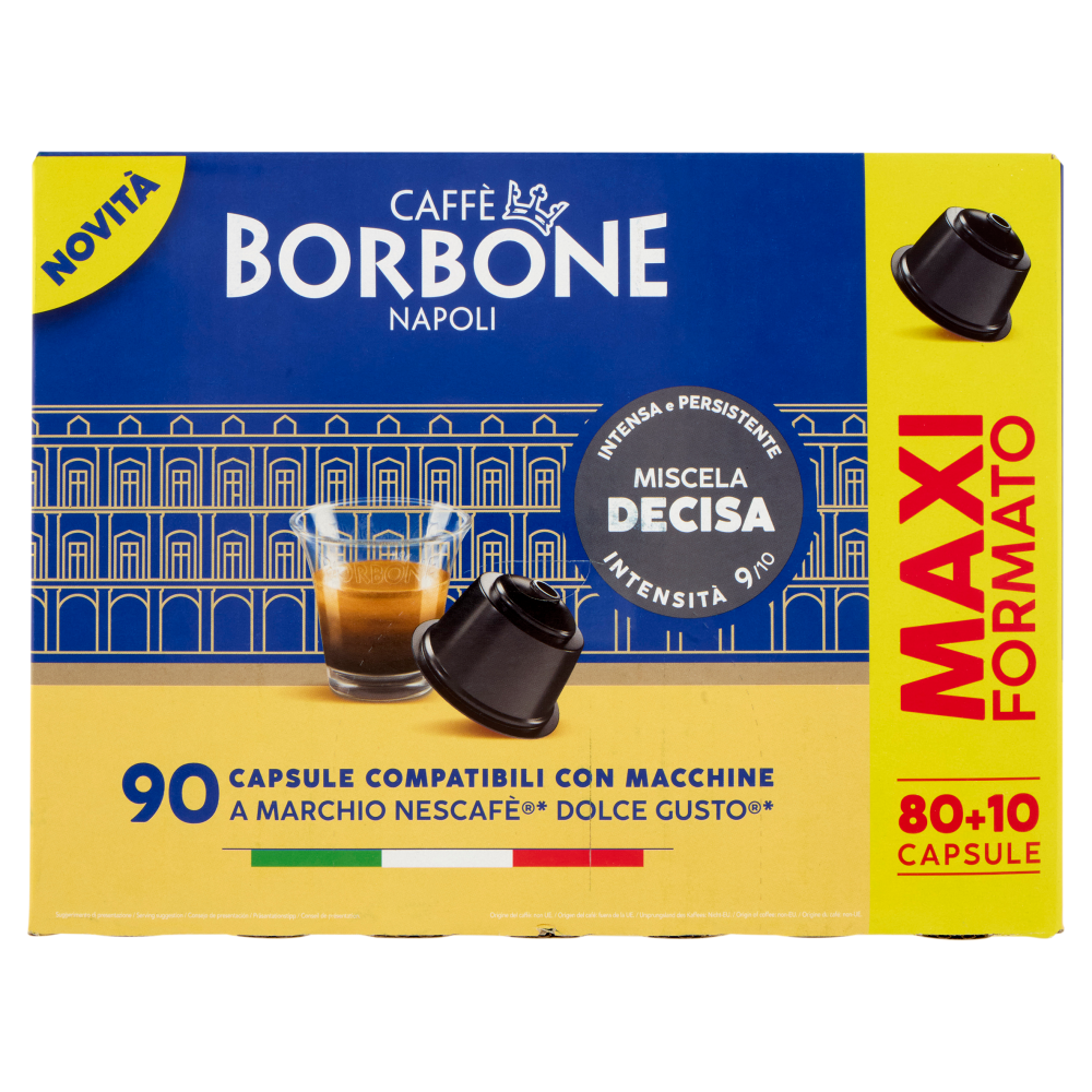 Caffè Borbone Miscela Decisa Capsule Compatibili Nescafè Dolce Gusto* 90 x 7 g