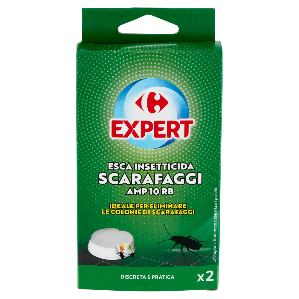 Carrefour Expert Esca Insetticida Scarafaggi AMP 10 RB 2 x 2 g