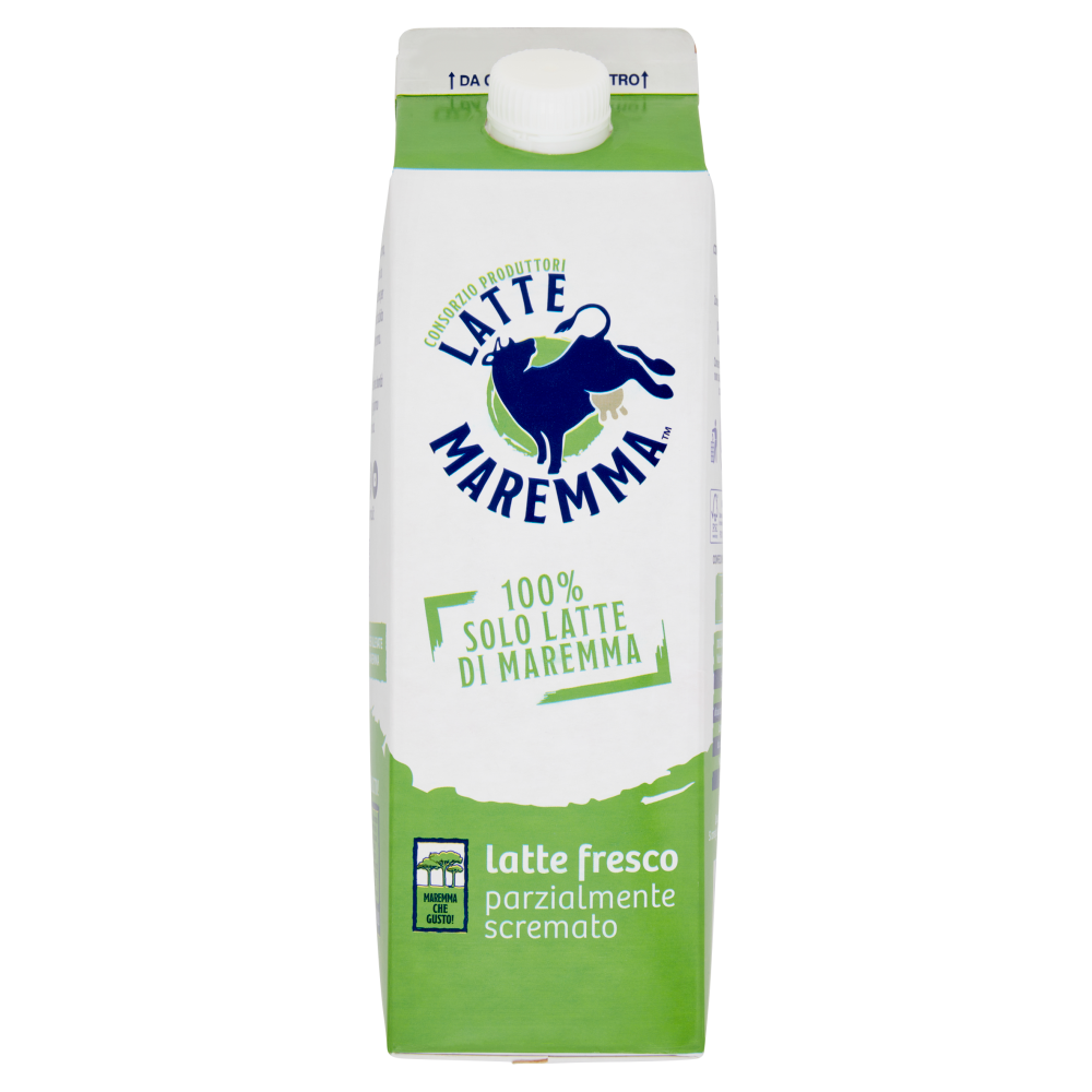 Latte Maremma 100% Solo Latte di Maremma Latte Fresco parzialmente scremato 1 L