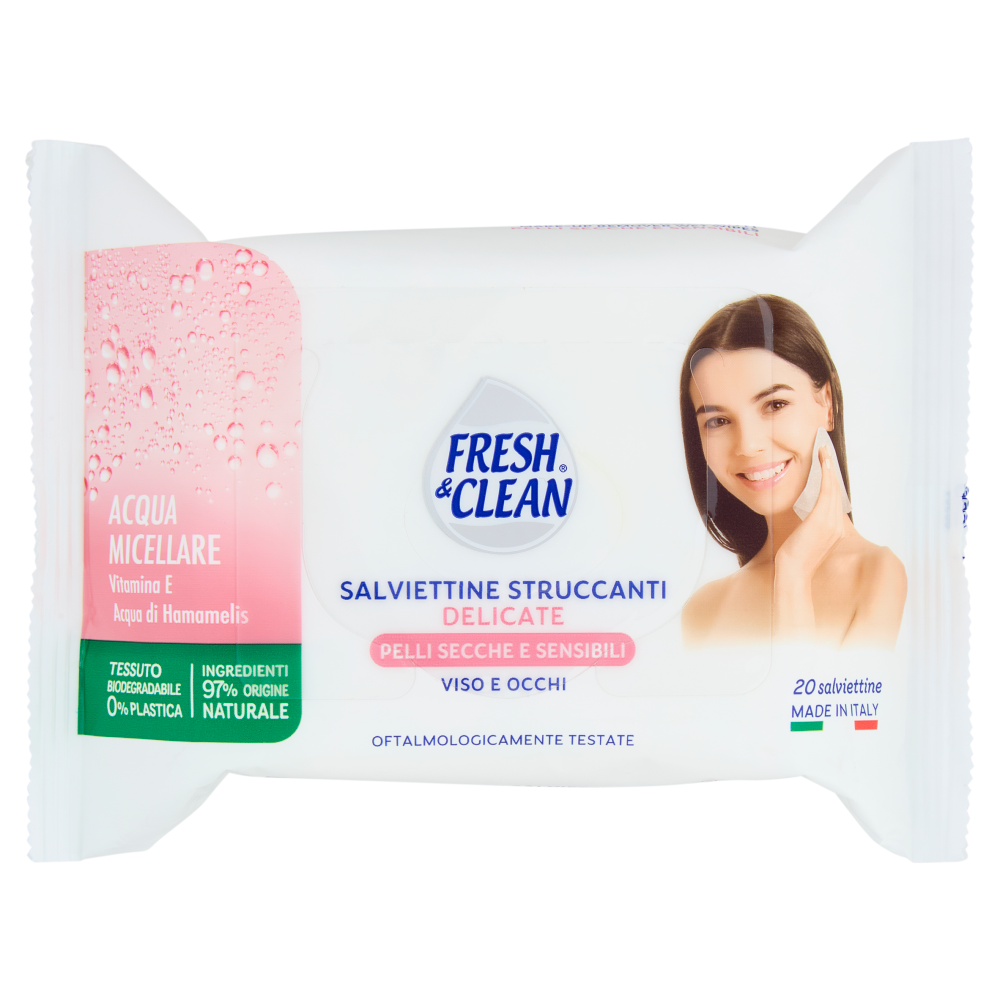Fresh & Clean Salviettine Struccanti Delicate 20 pz