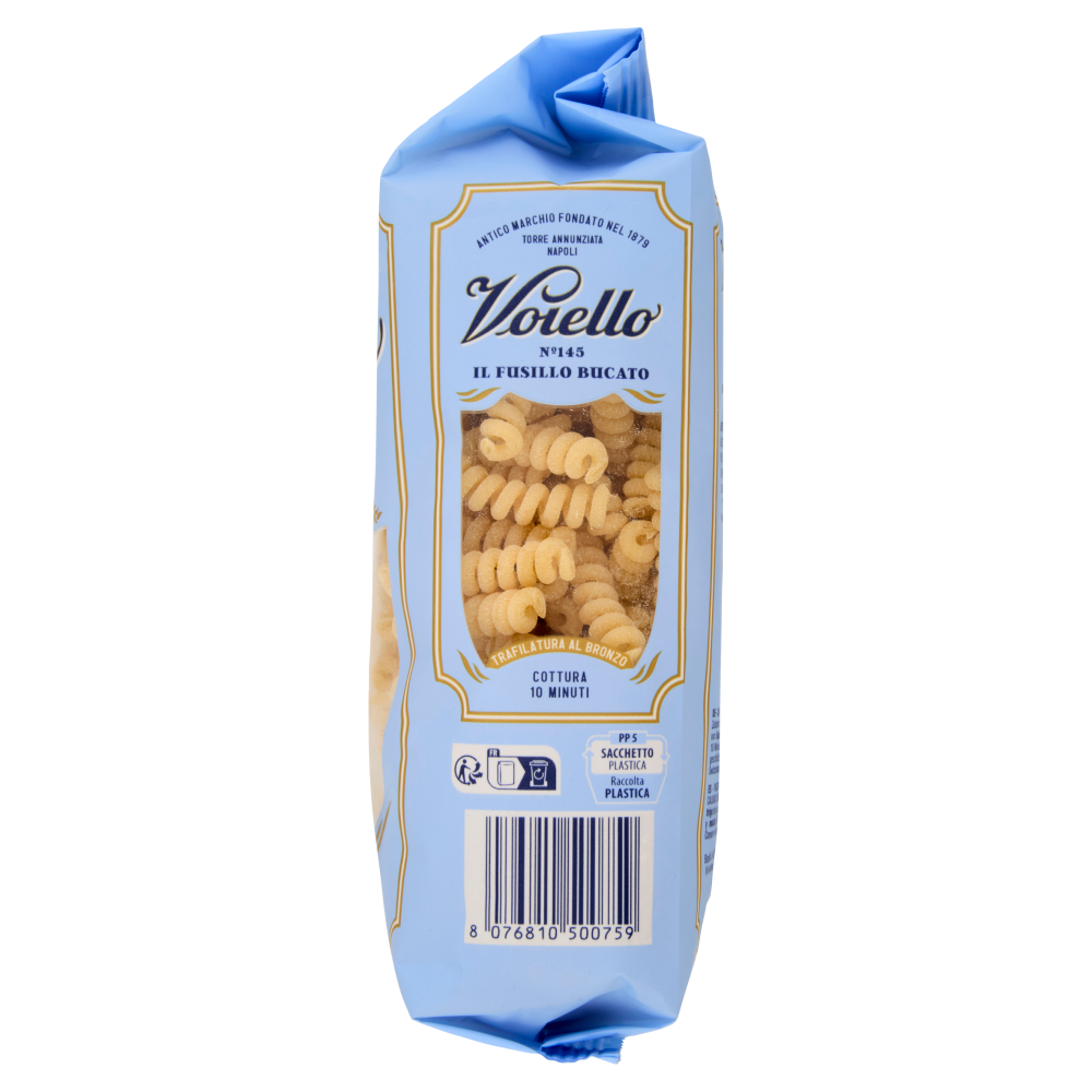 Voiello Pasta Il Fusillo Bucato N°145 Grani 100% Italiani Trafilata Bronzo 500g