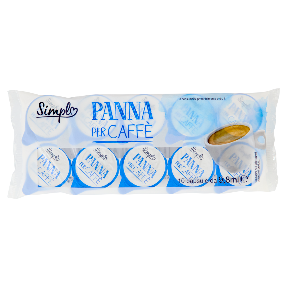 Simpl Panna per Caffè 10 x 9,8 ml