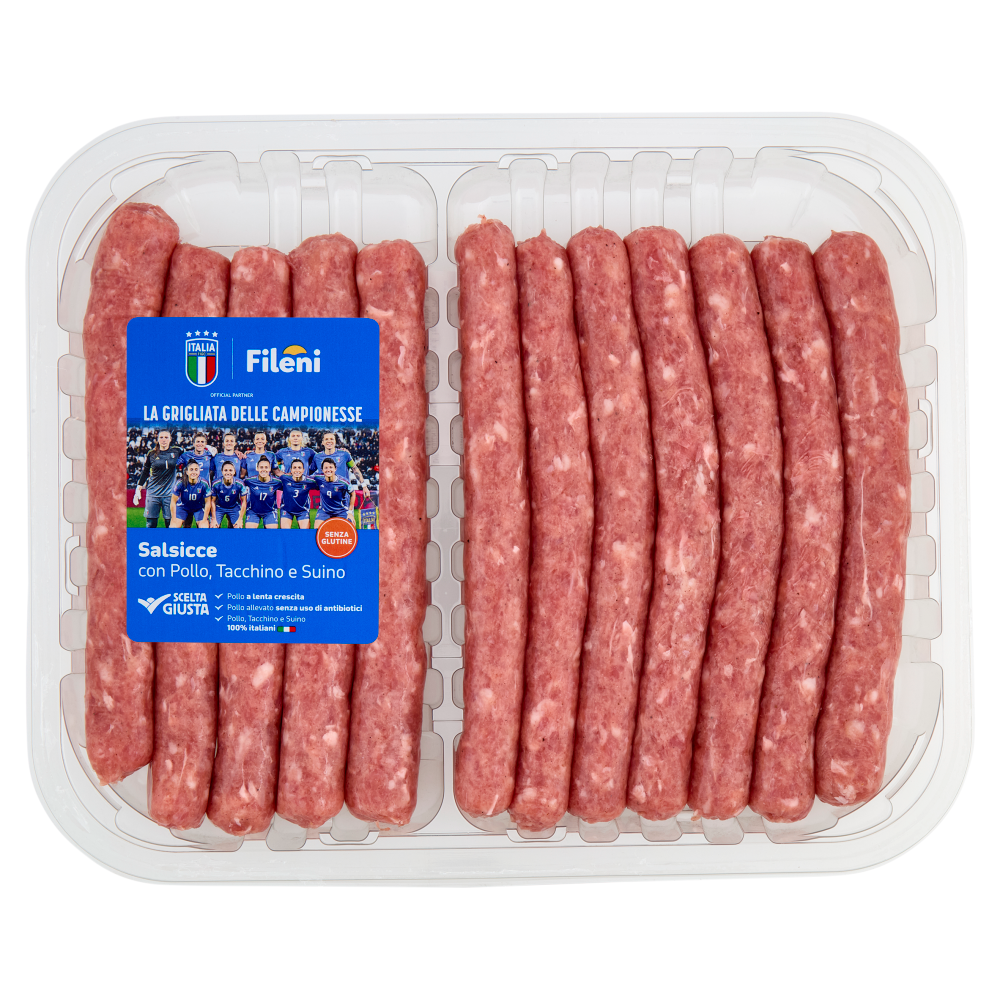Fileni Salsicce con Pollo, Tacchino e Suino 1,000 kg