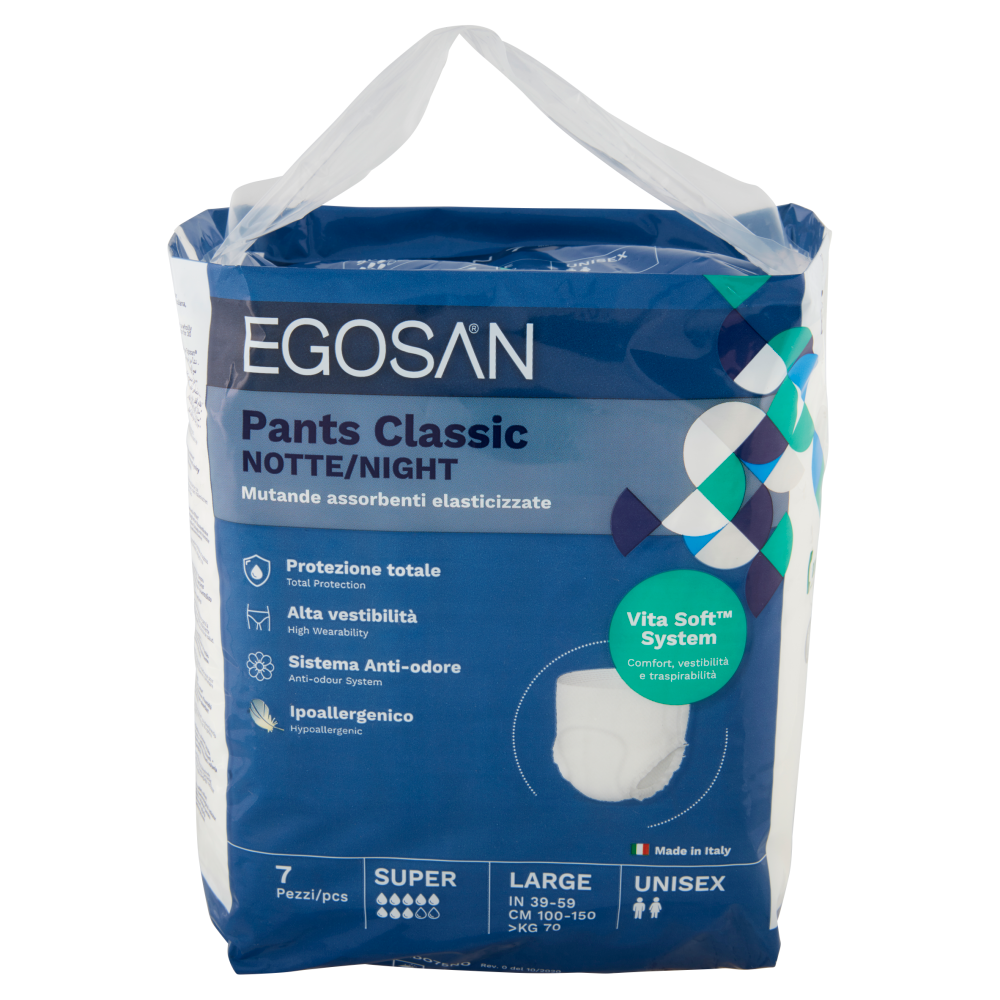 Egosan Pants Classic Notte Large Unisex 7 pz
