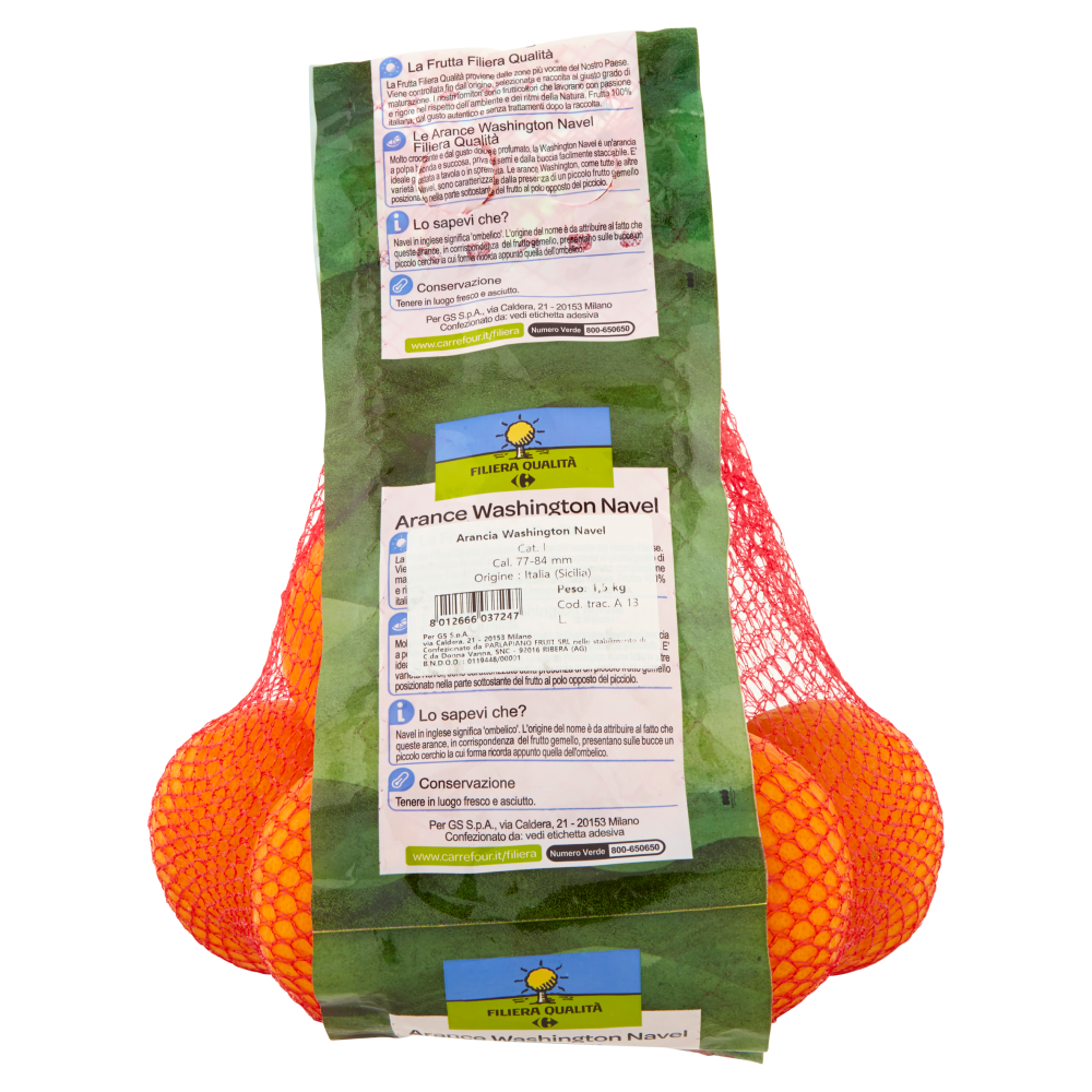 Carrefour Filiera Qualit&agrave; Arance Washington Navel 1,5 kg