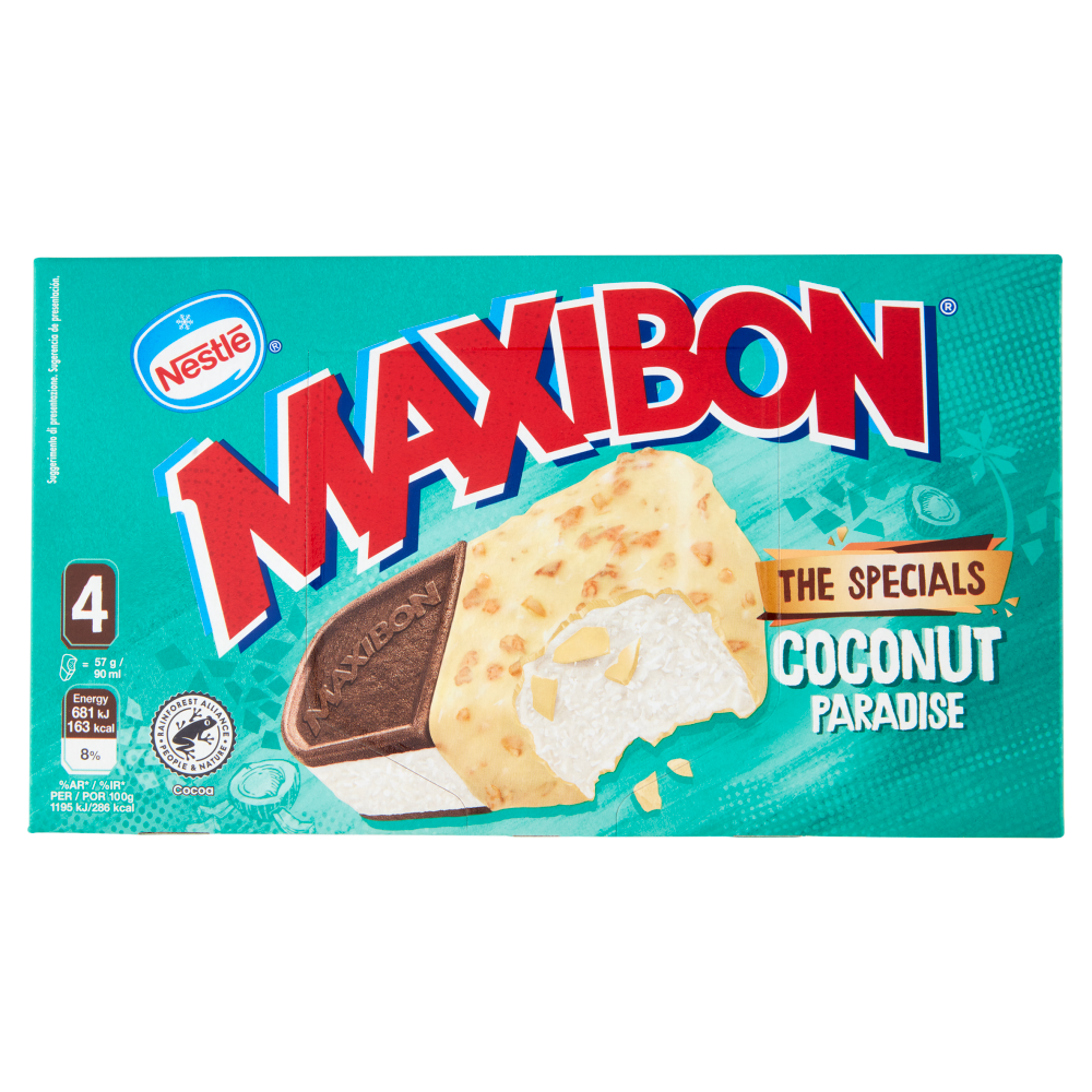 NESTLÉ Maxibon Coconut Paradise 4 x 57 g