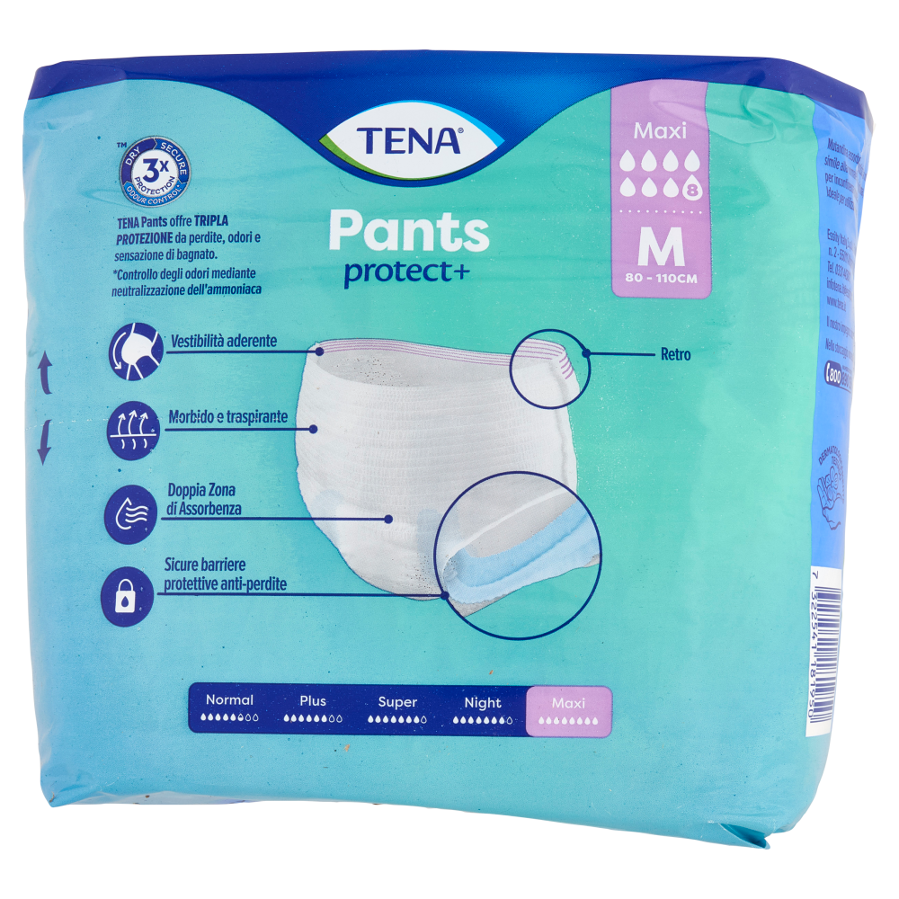 Tena Pants protect+ Maxi M 8 pz