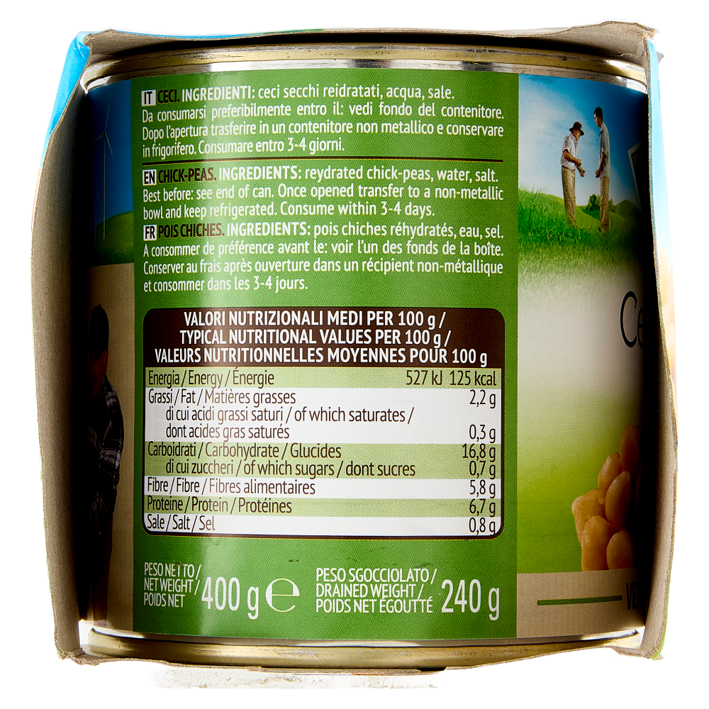 Valfrutta Ceci Italiani 3 x 400 g