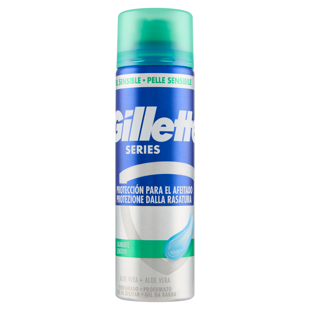 Gillette Series Gel da Barba Lenitivo, 200 ml
