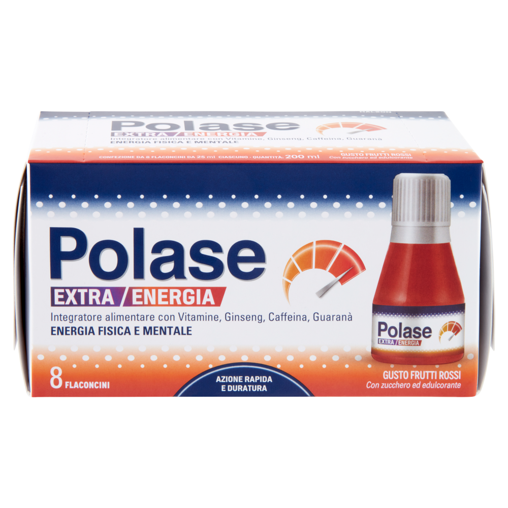 Polase extra energia integratore Vitamine azione rapida vitamine per energia fisica 8 fl 200 ml