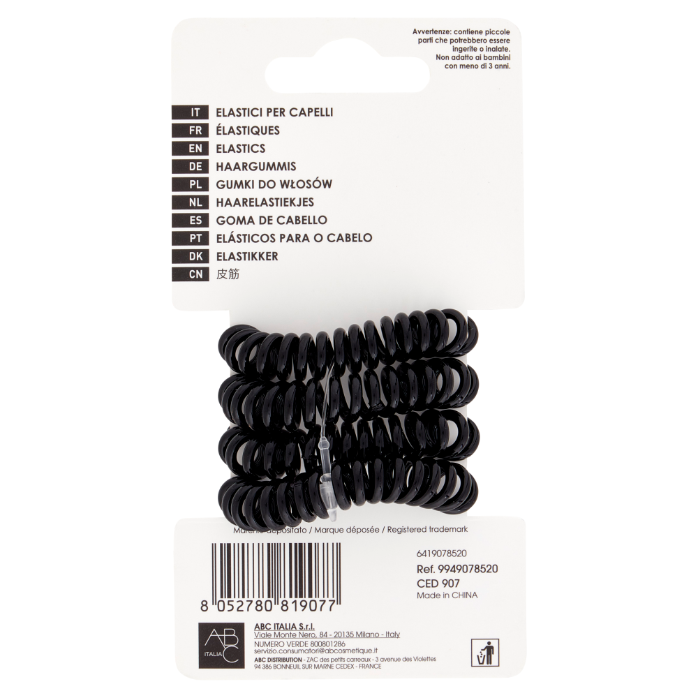 Franck Provost Elastici per Capelli 4 pz