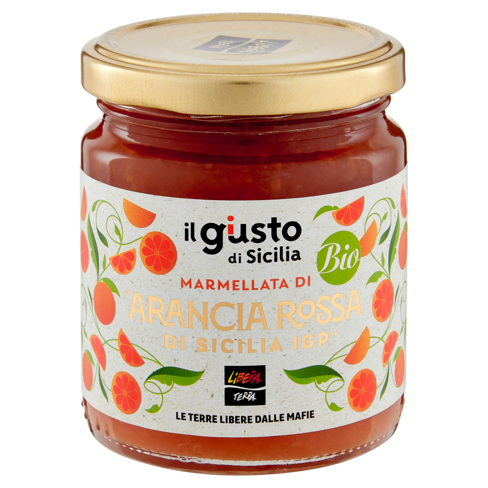 Libera Terra il giusto gusto di Sicilia Marmellata di Arancia Rossa di Sicilia IGP Bio 270 g