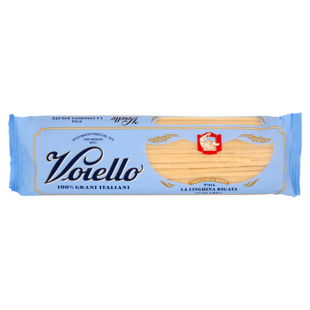 Voiello Pasta La Linguina Rigata N°114 grani 100% italiani Trafilata bronzo 500g
