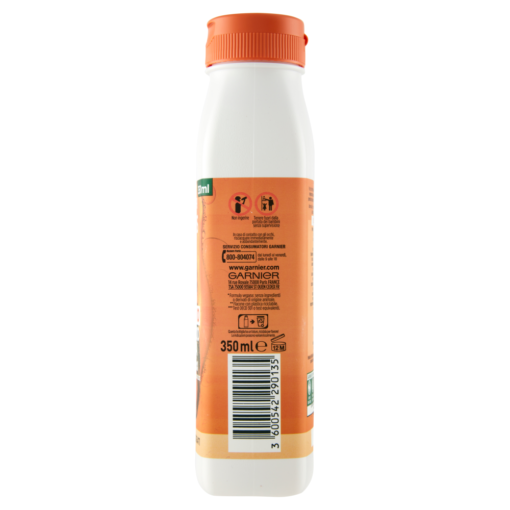 Garnier Balsamo Riparatore Fructis Hair Food, Balsamo alla papaya per capelli danneggiati, 350 ml