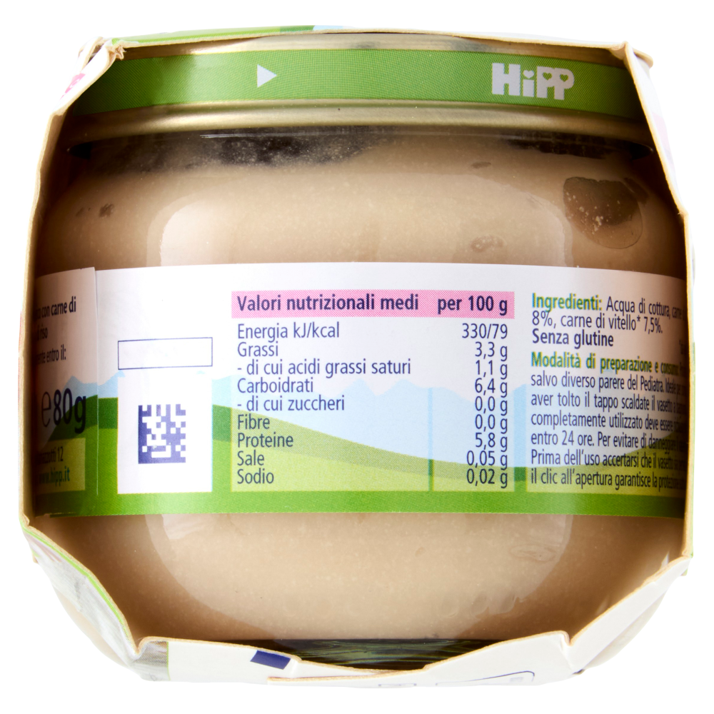 HiPP Biologico Pollo e Vitello Omogeneizzato con Carne 2 x 80 g