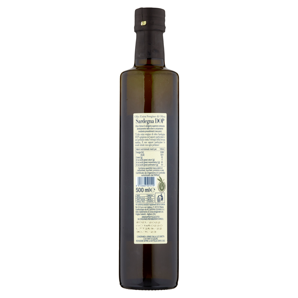 Terre d'Italia Olio Extra Vergine di Oliva Sardegna DOP 500 ml