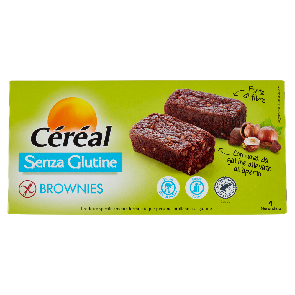 Céréal Senza Glutine Brownies - 4 x 37,5 g
