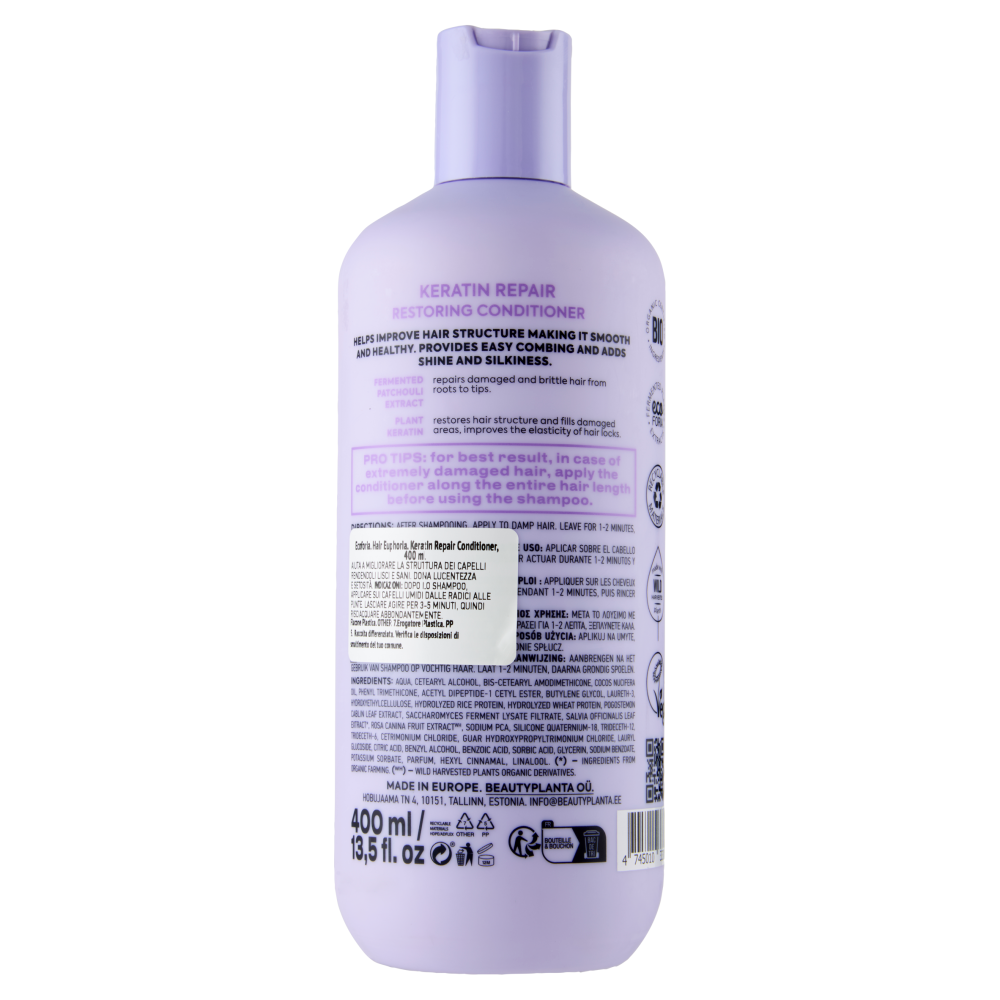 Ecoforia Hair Euphoria Keratin Repair Conditioner 400 ml