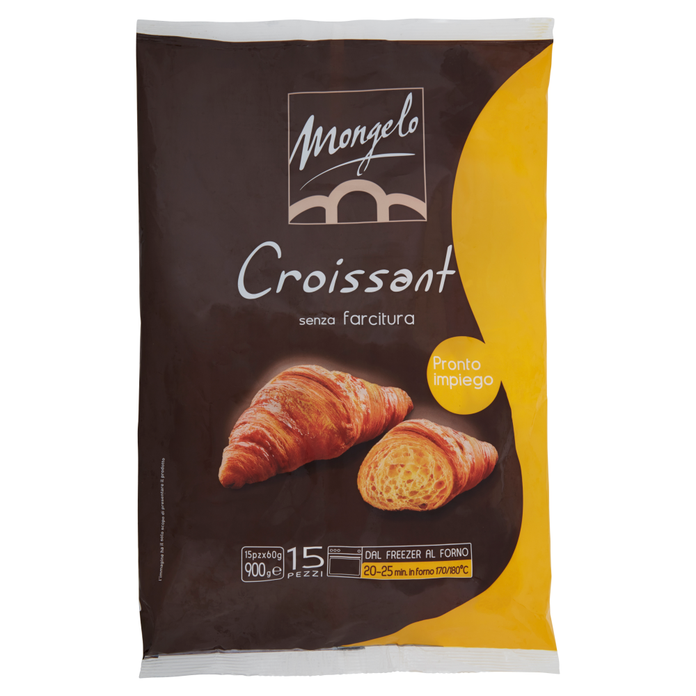 Mongelo Pronto impiego Croissant senza farcitura 15 x 60 g