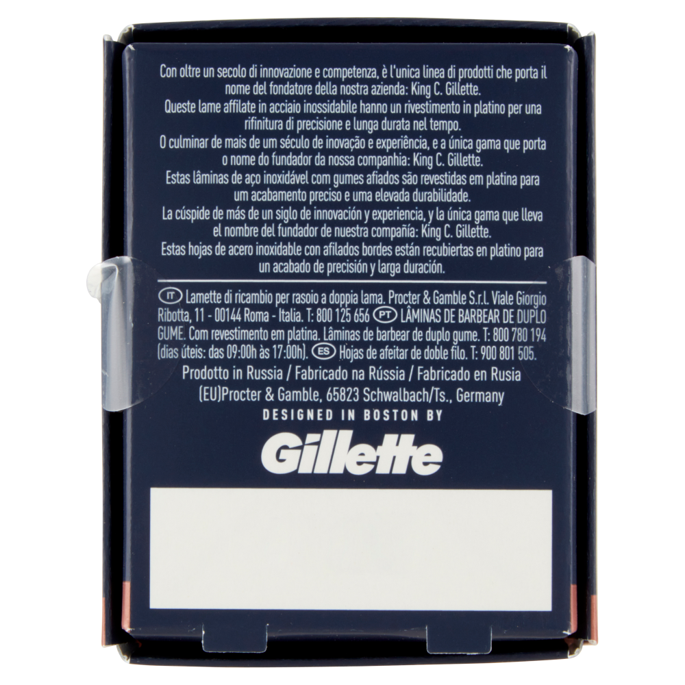 King C. Gillette Lame di Ricambio per Rasoio di Sicurezza da Uomo 10 Ricariche