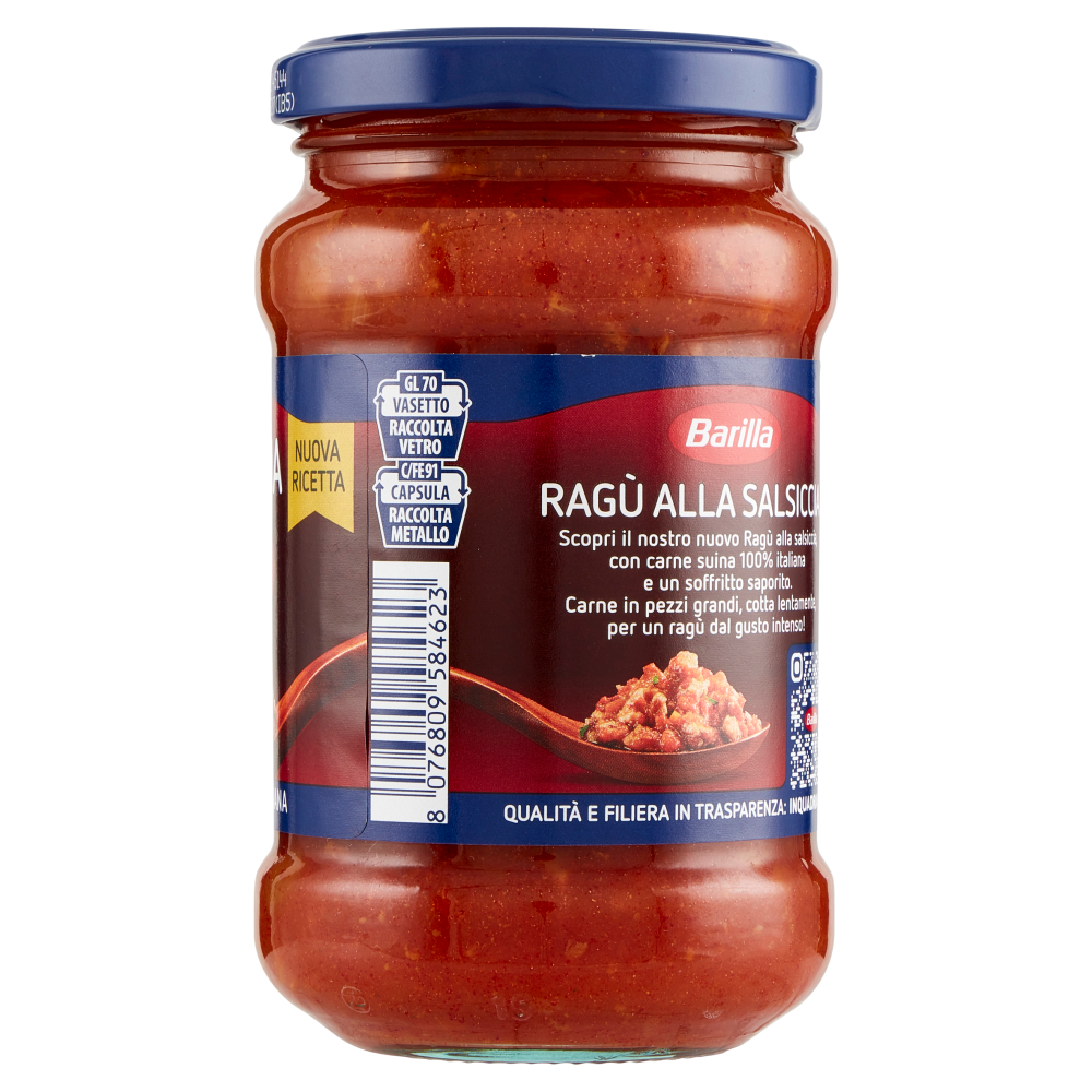 Barilla Sugo Ragù Salsiccia Condimento per Pasta 300g