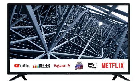 Sharp 32BC4E TV 81,3 cm (32") HD Smart TV Wi-Fi Nero 200 cd/m&sup2;