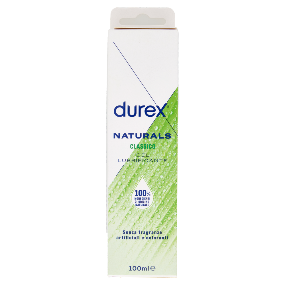 Durex Naturals Pure Gel Lubrificante Intimo, 100% Ingredienti di Origine Naturale,100ml