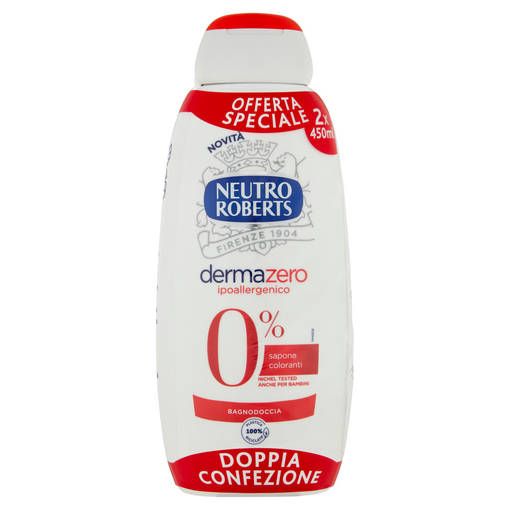Neutro Roberts dermazero ipoallergenico Bagnodoccia 2 x 450 ml