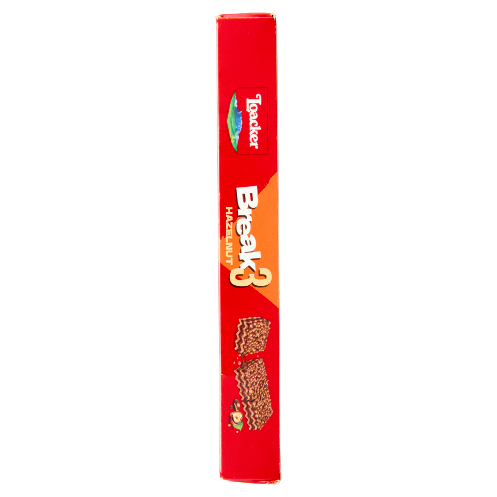 Loacker Break3 Barrette di Wafer con Crema alle Nocciole 100% Italiane 19gx4